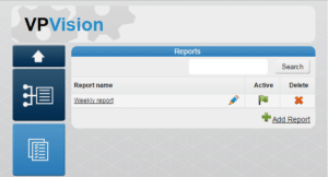 VPVision reports menu
